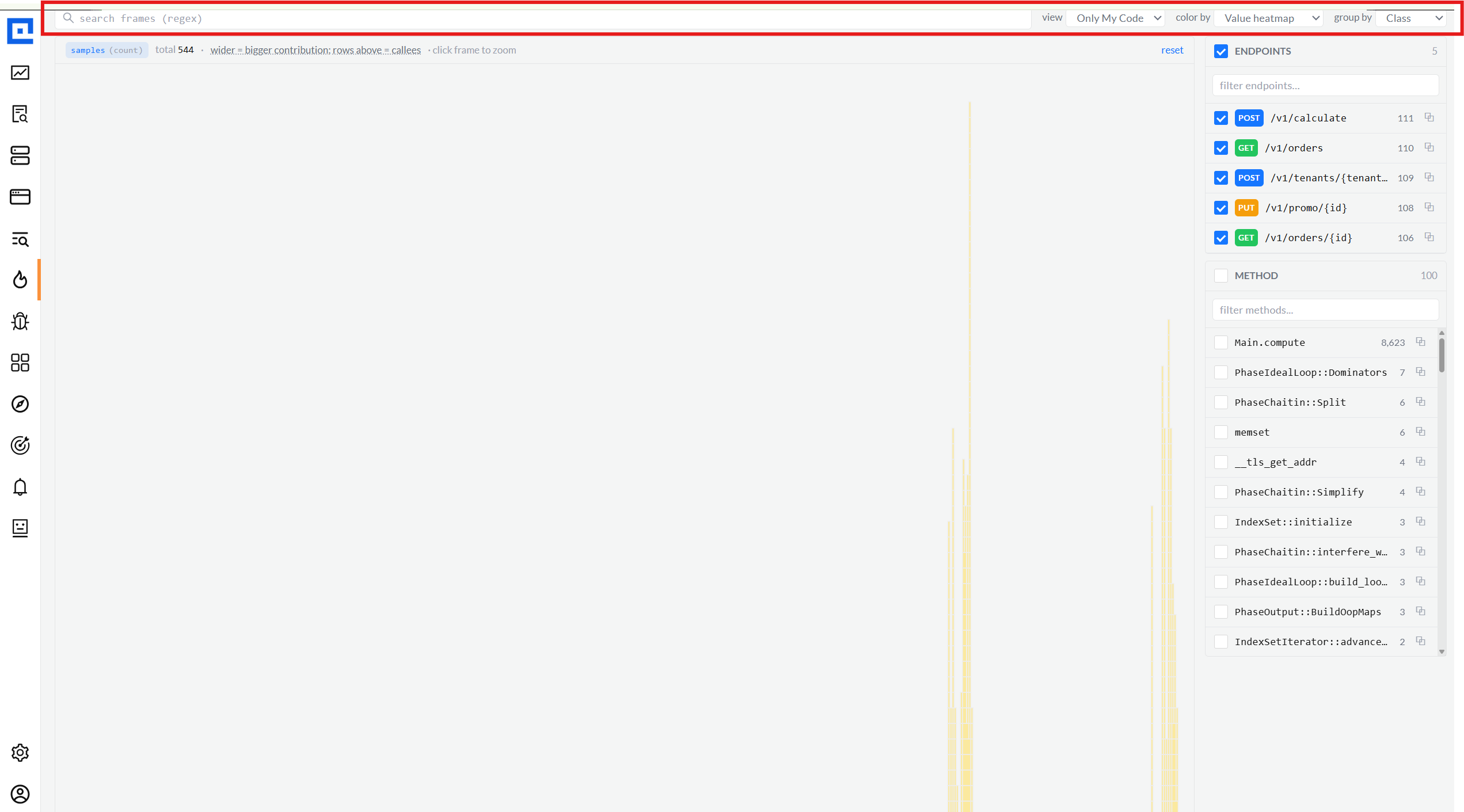 Only My Code view